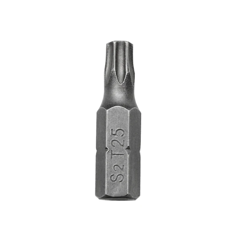 69hc 25mm chave fenda bit torx haste broca eletricista ferramenta elétrica dureza chave fenda bit t25 substituição