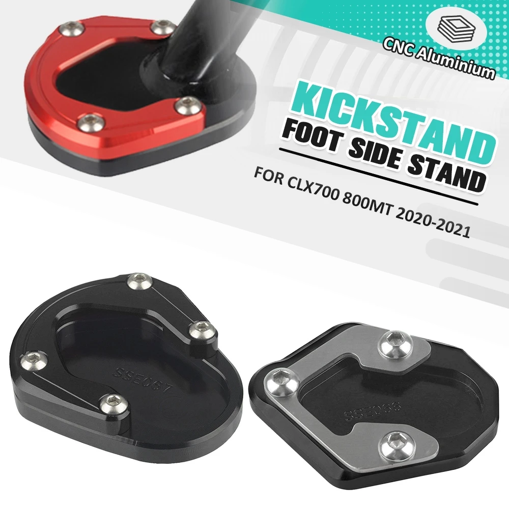 

Motorcycle Kickstand Foot Side Stand Extension Pad Support Plate Enlarge Stand FOR CFMOTO CLX700 800MT 800 MT CLX 700 2020-2021