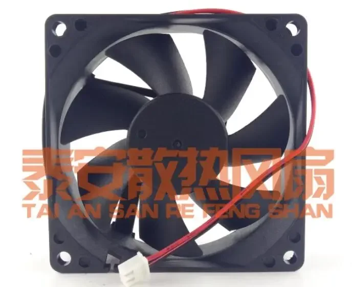 Ltsf لـ Xing Heng XHD8025H12S DC 12V 0.38A 80x80x25mm 2-Wire Server Cooling Fan8cm