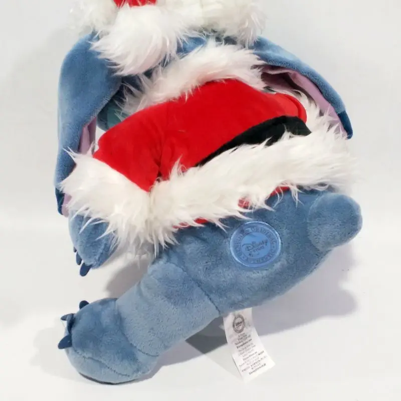 ตุ๊กตาสติทช์ดิสนีย์ 35 ซม. แต่งเป็นซานตาคลอส การ์ตูนน่ารัก ตุ๊กตาผ้าพลัฌนุ่ม ของเล่น หมอนอิง หมอนรองหลัง ของขวัญคริสต์มาสสำหรับเด็ก
