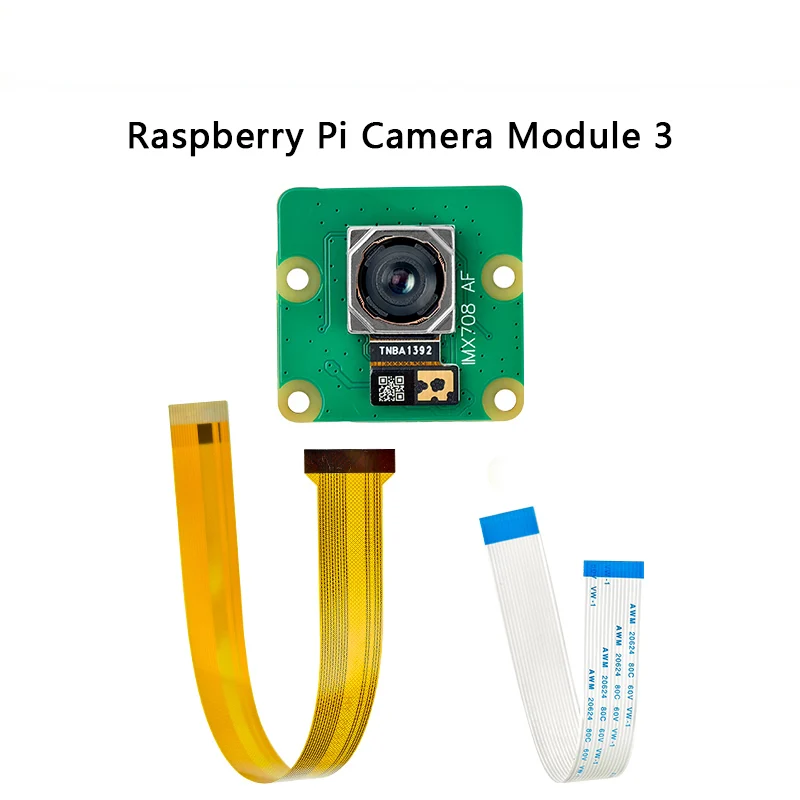 Raspberry Pi Camera Module 3 wide 12MP IMX708 autofocus camera Wide angle 75 degreesSupports Raspberry Pi 5 and zero