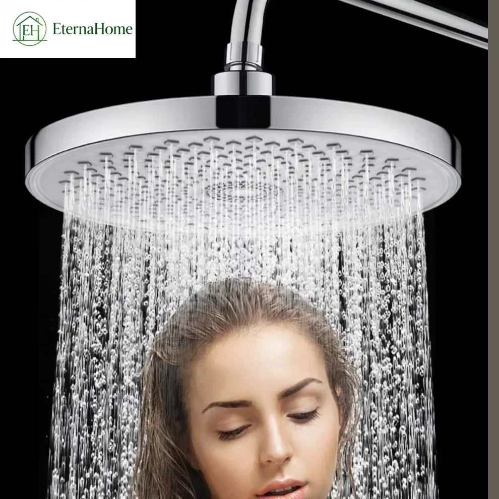 Round Top Spray Booster Large Size Shower Head Full Body Hotel Shower Home Bathroom Universal Interface