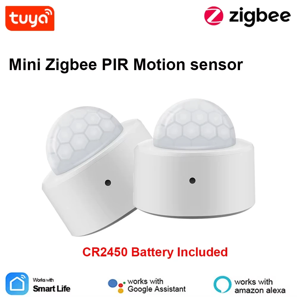 חיישן תנועה ואור Zigbee PIR 2 ב-1 של Tuya עם חיישן אינפרא אדום, אזעקת אבטחה חכמה Smart Life לאוטומציה בבית נדרשת שער