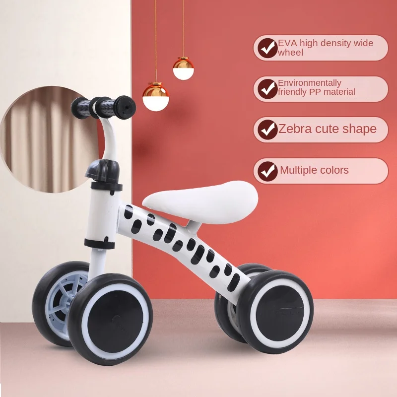 LazyChild Hình Ngựa Vằn Dễ Thương Trẻ Em Xe Cân Bằng Thoải Mái Pedalless Xe Tay Ga Chống Trơn Trượt Giảm Tiếng Ồn Yoyo dropShipping