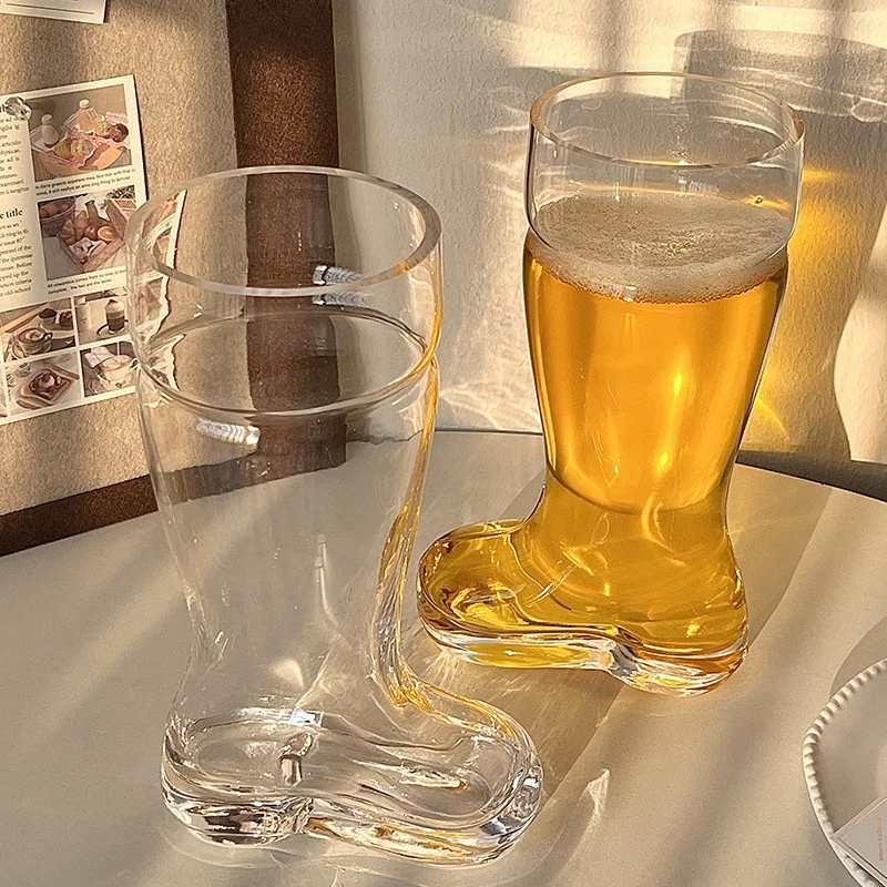 Boot Glass Cocktail Beer Cup Milk Tea Cups Simple Juice Drink Mug Drinkware Coffee Latte Cups Wine Glasses Water Bottles