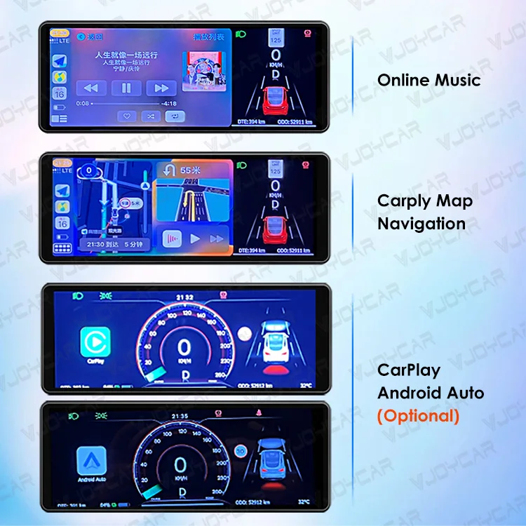 Display Mini HUD da 6,8" per Tesla Model 3/Y, Touch Screen CarPlay e Android Auto, Display Head-Up Plug & Play con fotocamera di backup