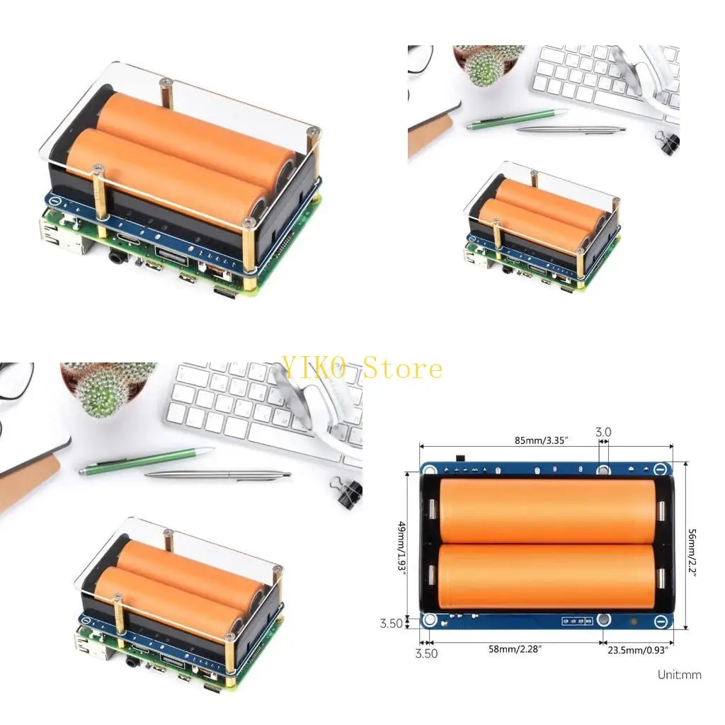 

Модуль бесперебойного питания K32C UPS HAT D для платы разработки RPi 4B 3B+