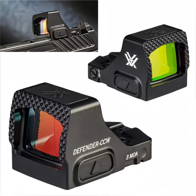 

Tactical Defender-CCW Micro 3 MOA Red Dot Sight Shock-Shield с оригинальной маркировкой 10-минутный автоматический выключаемый черный (DFCCW-MRD3)