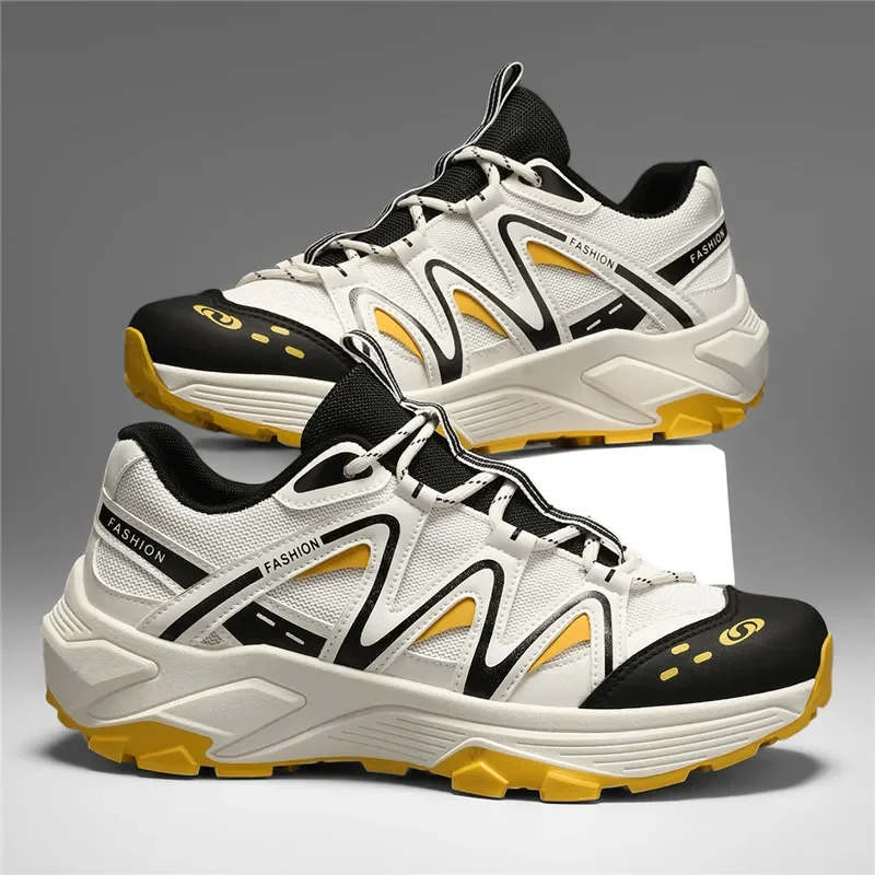 

Лидер продаж, модная мужская рабочая обувь, размер 46, уличная походная обувь, мужские прогулочные массивные кроссовки на платформе, мужские zapatos de hombre