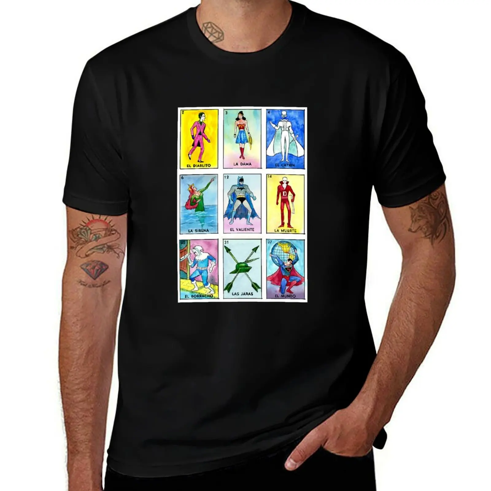 

La Loteria T-Shirt korean fashion anime shirt T-shirts oversize cotton t shirt men