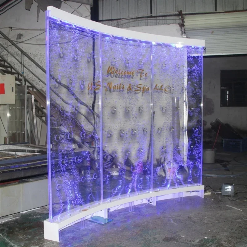 custom.Modern Acrylic Bubble Wall Luxury Living Screen & Room Divider with Beautiful Aquarium Decor Indoor view 6