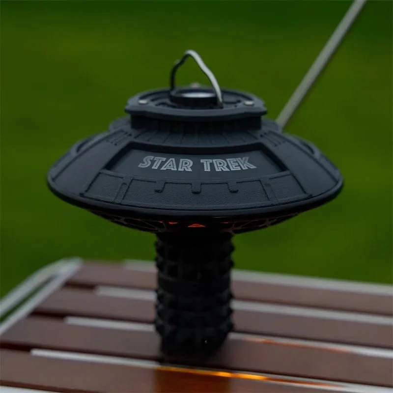 في الهواء الطلق التخييم غطاء مصباح Gz الصحن الطائر غطاء مصباح ضوء دافئ أجواء الخيال العلمي الفضاء بين النجوم أضواء الإبداعية #3