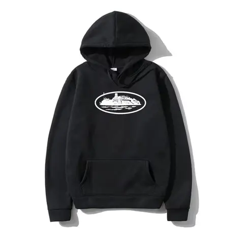 Yacht Graphic Black Hoodie Men Women Nautical Style Casual Hooded Sweatshirt Sailing Enthusiast Fashion Streetwear Top