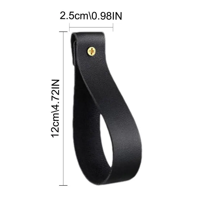 PU Leather Strap Hanger, Melhoria de Móveis, Wall Mounted Rope para Roupas e Toalha