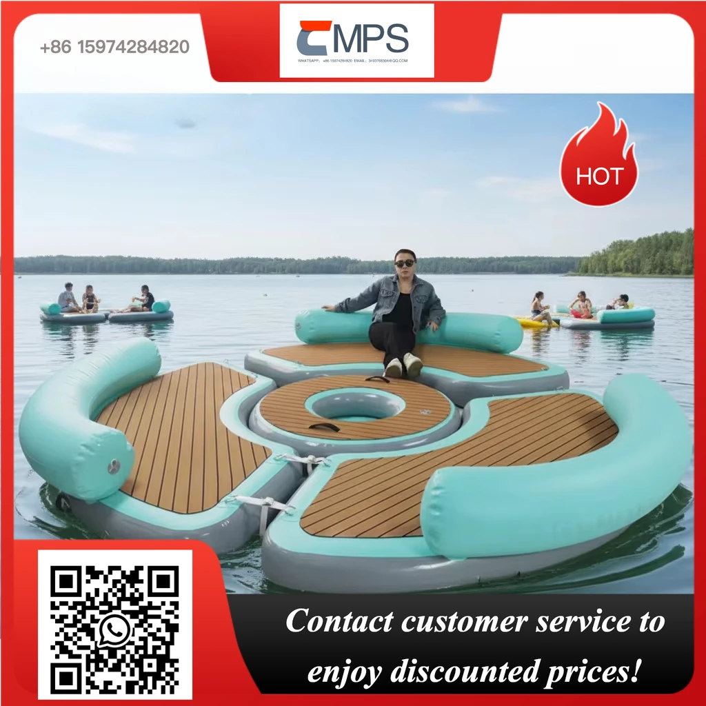 

3m Diameter Inflatable Dock Bar Vinyl Floating Island Bar for Sea and Lake Occasions