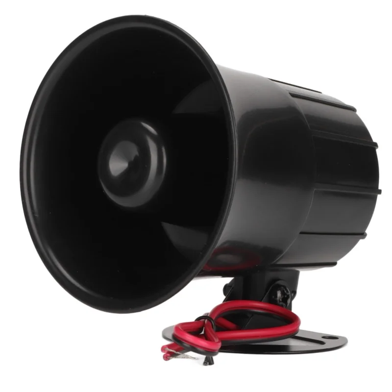 15W High Decibel Siren Horn Wired Garden Burglar Alarm Horn Alarm System Siren DC6-12V