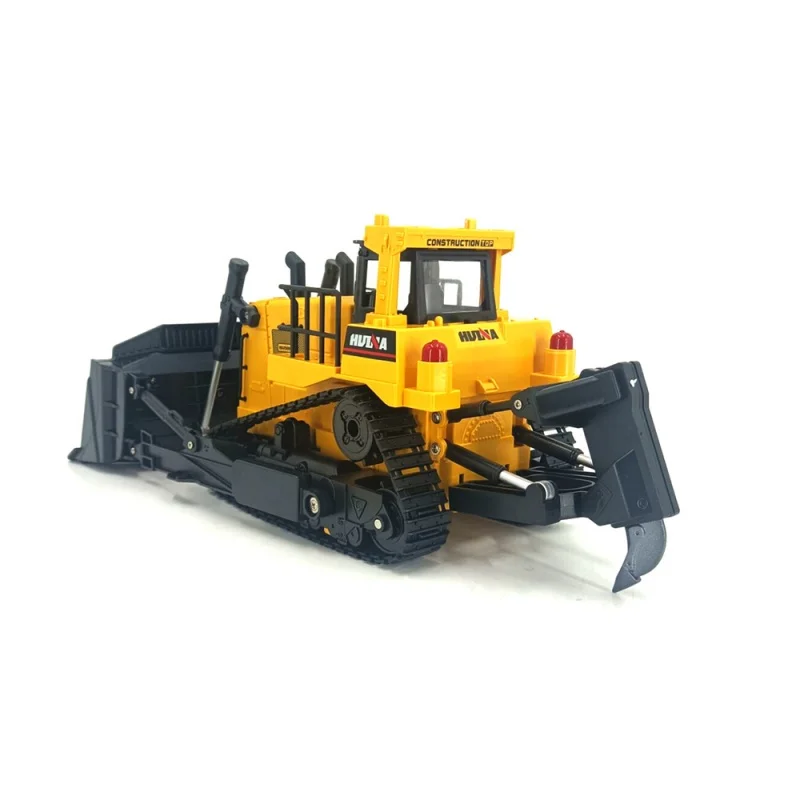 Huina 1554 11 canais 1:16 controle remoto semi-liga pesado bulldozer engenharia carro brinquedo elétrico modelo presente de aniversário das crianças