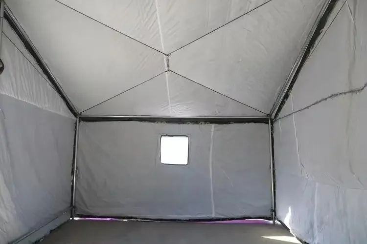 Fácil de transportar para necessidades urgentes Barraca de refugiados Barraca leve de emergência para alívio de desastres