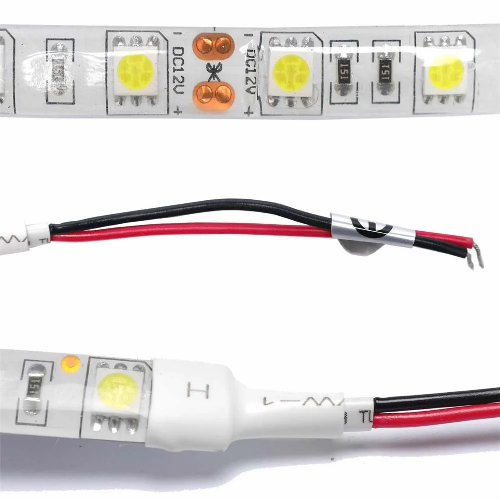 5050 pasek LED 12V przyczepa samochodowa motocykl chłodny biały 6000K 10 Cm jasny podwójny Panel oświetlenie kuchenne półki na meble