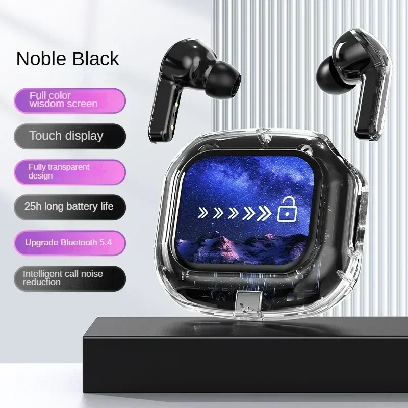 2025 New TWS Bluetooth Headset Touch Screen Sports Earphones Wireless Stereo Bass Earbuds Waterproof Design