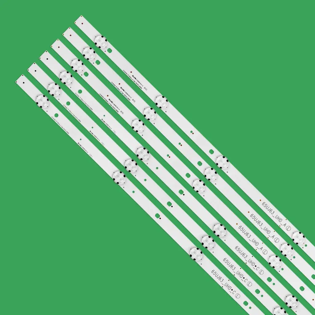 12 Teile/satz led-hintergrundbeleuchtung streifen für LIG 65UJ6300 65UJ630V 65UJ634V 65UJ5500 65UK6100 Innotek 17Y 65inch_A SSC 65UJ63_UHD_A B C D