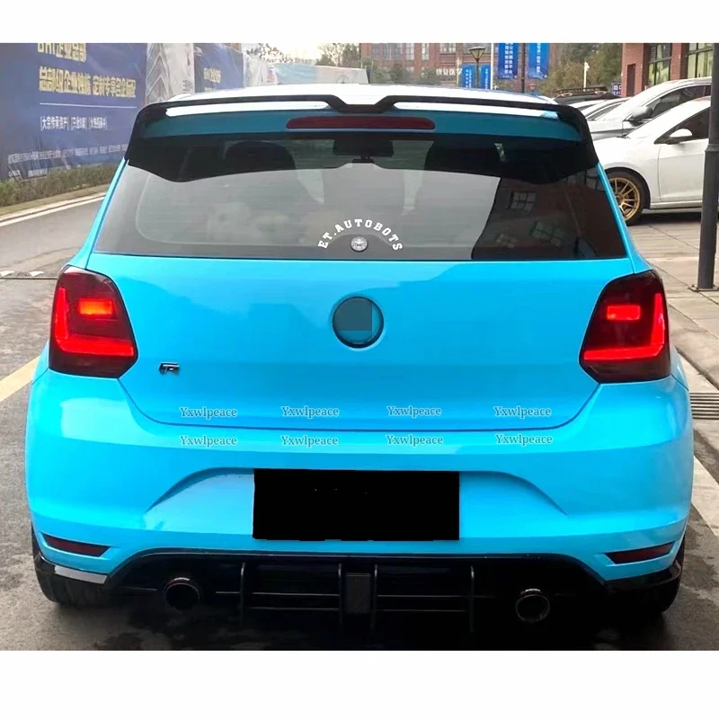 Oettinger Style Roof Spoiler for VW Volkswagen Polo MK5 6R 6C 2011-2018 ABS Plastic Rear Trunk Lip Wing Body Kit Accessories