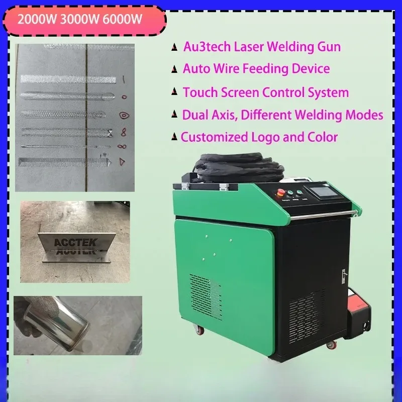 4 in 1 Laser Welder Machine 3000W Welding/Cutting/Cleaning/Seams Cleaning Handheld Laser Welder with Auto Double Wire Feeder