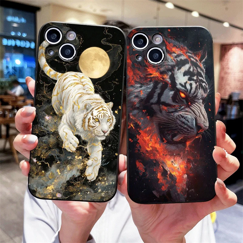 Роскошный креативный чехол для телефона с золотым тигровым узором для Huawei Honor 400 200 100 PRO 90 Lite Magic 8 7 6 5 Pro, мягкий чехол-накладка