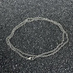 New Pure Titanium Fine Necklace with A Width of 3mm Lightweight and Anti Allergy Easy To Match with Women's Necklace Fashion