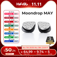 MOONDROP MAY USB Type-C Earphones Online Interactive DSP IEMs 1DD+1 Planar Hybrid Headphones with HiFi Interchangeable Cable