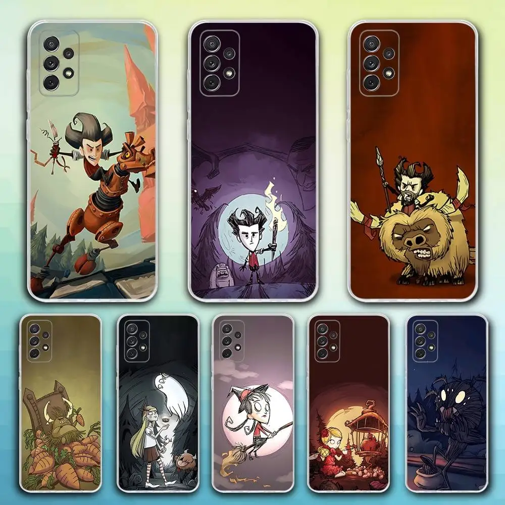 

Don T Game S-Starve Phone Case For Samsung S30,23,21,22,20, FE lite,S10,9,8,7 PIus Note20ultra Soft Transparent