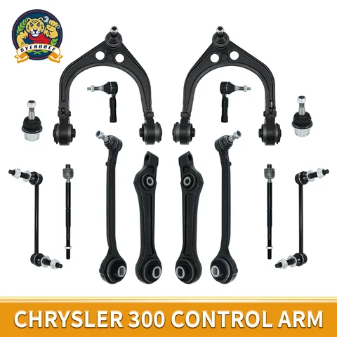 Svenubee Zestaw przedniego górnego dolnego wahacza do Chrysler 300 Dodge Charger Challenger Magnum RWD 2005 2006-2010