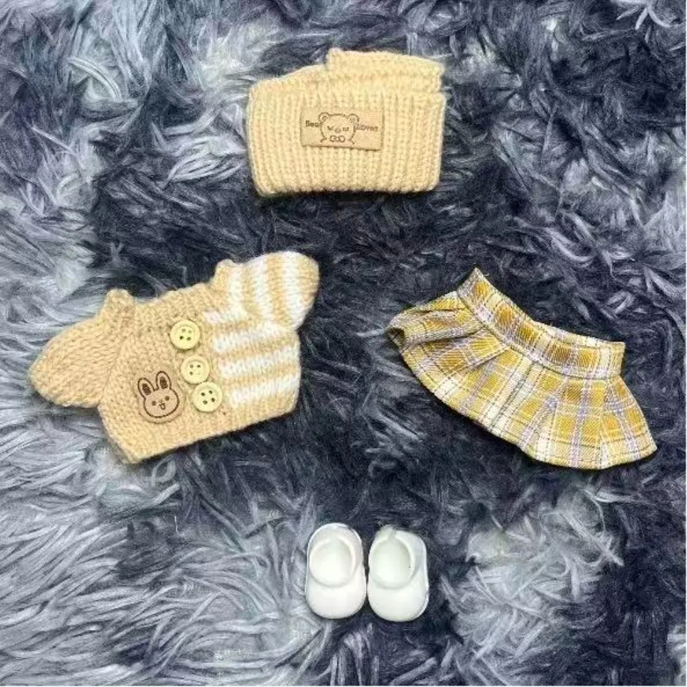 

Clothes are suitable for Raab doll clothes cute sweater set 17cm clothes shoes doll DIY accessories training party game toys