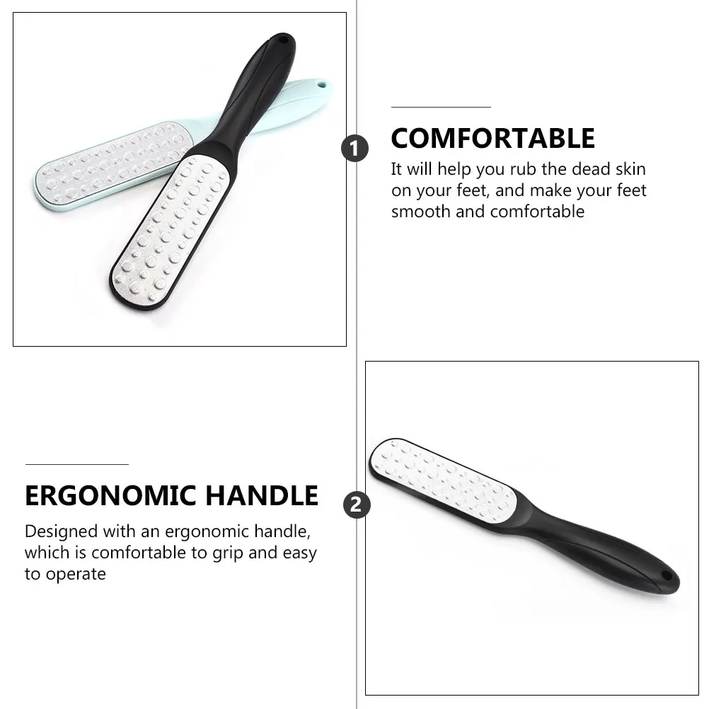 2pcs Dual-Sided Foot File Handheld Pedicure Tool For Feet Dead Skin Removal Foot Care Rasp Scrubber Nail Care Tools