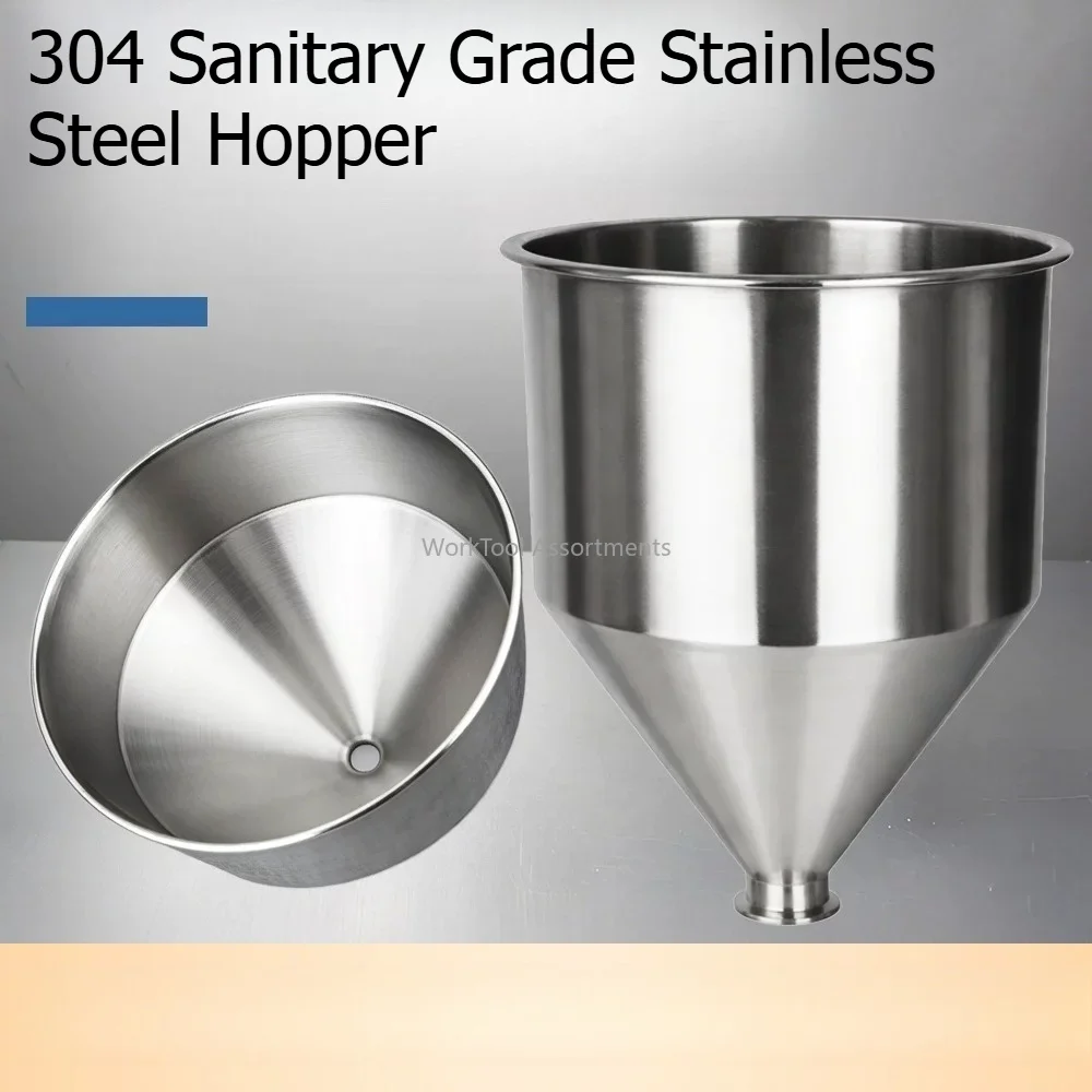 2L Stainless Steel Hopper Sanitary Brewing Beer Hopper Customize Liquid Powder Dosing Feeder Hygienic Tri Clamp