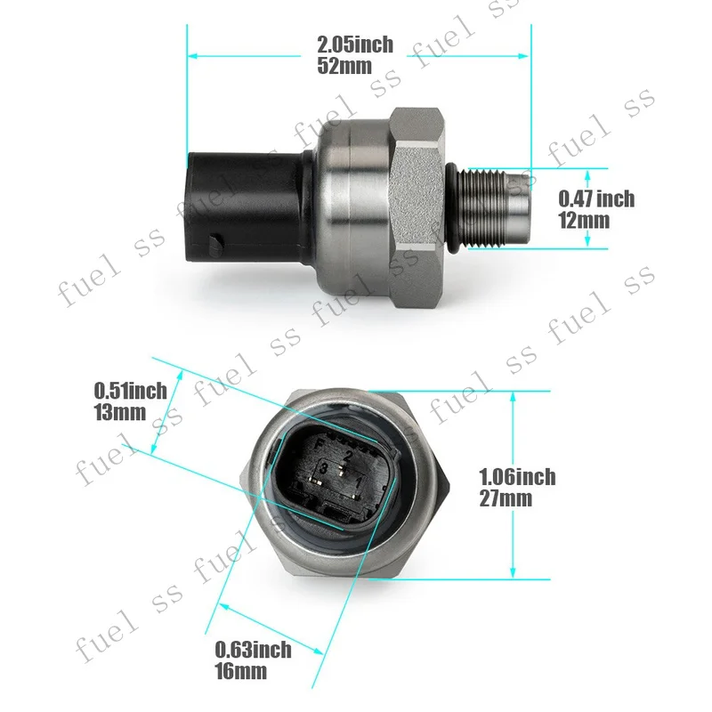 S+ 2PCS Dynamic Stability Control Brake Pressure Sensor For BMW ABS DSC 34521164458