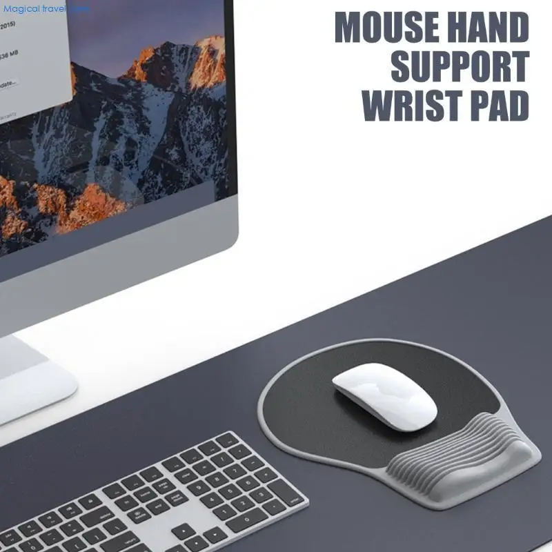 N2UB Ergonomische Maus -Pad -Handgelenk Ruhmassage Designing Platz sparen Speicherschaumkissen