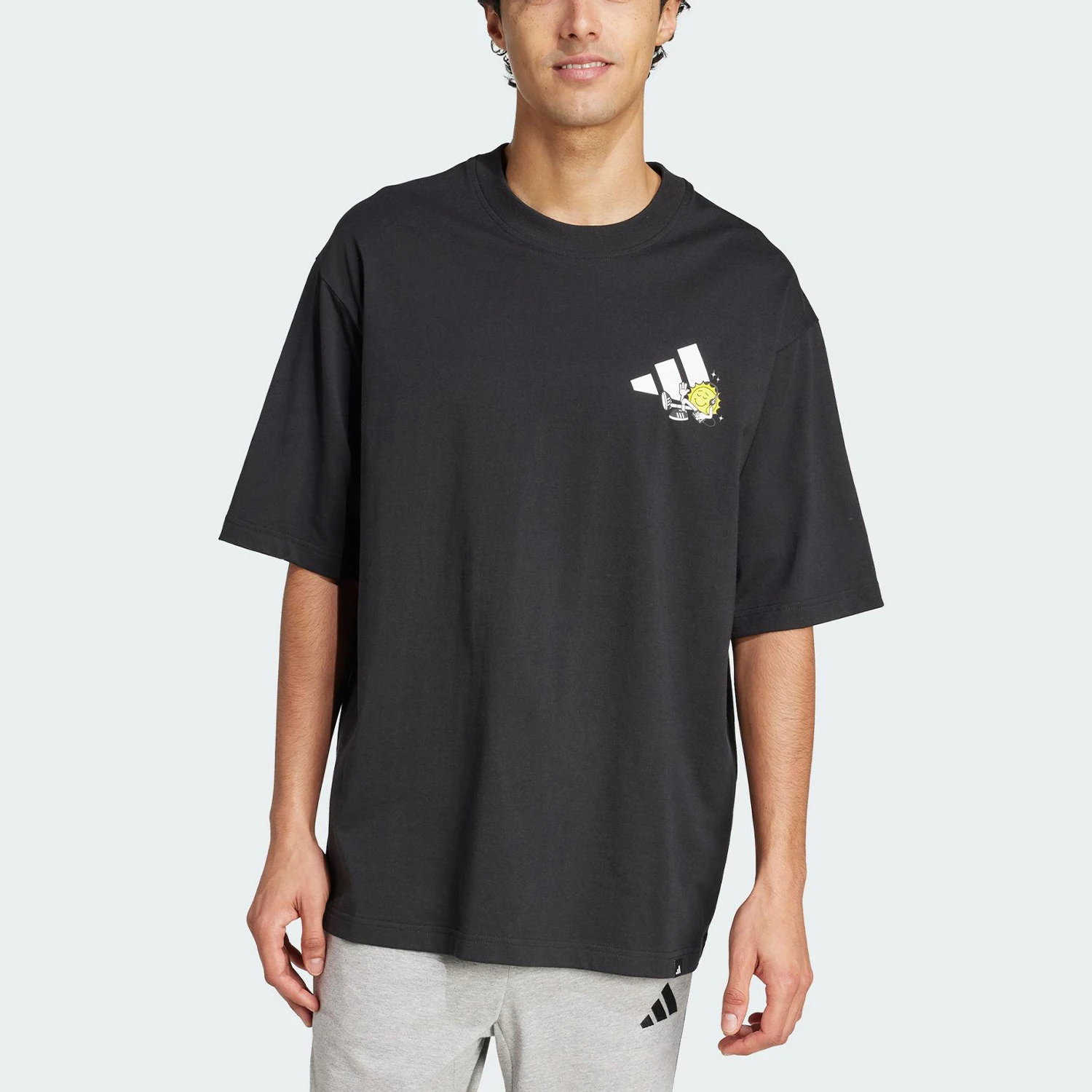 

Adidas genuine 2025 Summer Men's Sports Casual Durable T-shirt JZ3256