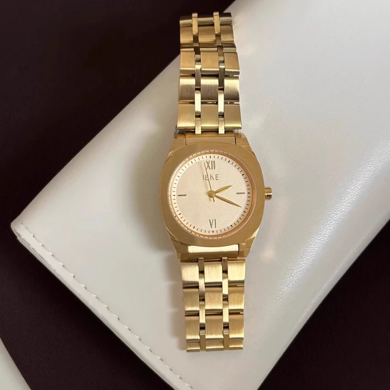 Orologio da donna di tendenza classico, elegante, semplice, retrò, stile Hong Kong, orologio al quarzo impermeabile 2025, regalo di compleanno