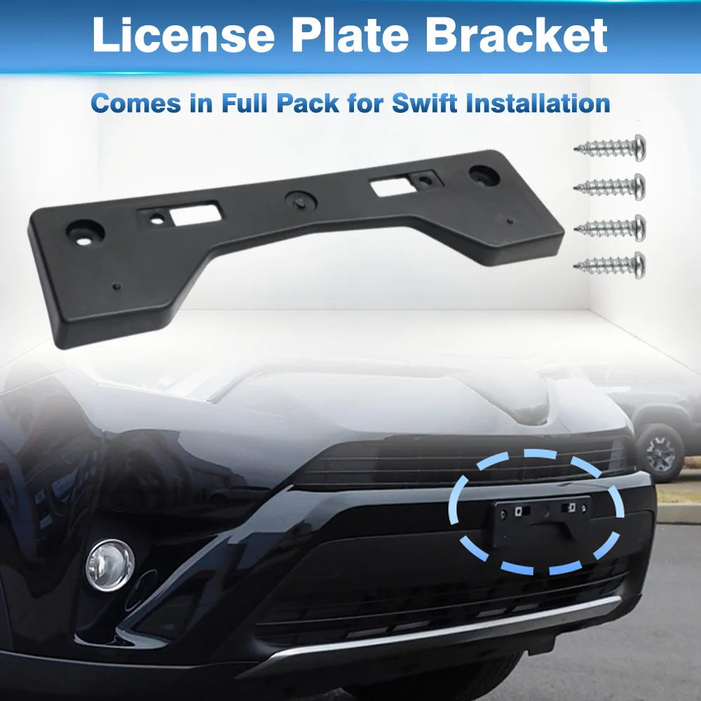 

521140R090 REPT017329 TO1068136 Car Front bumper License Plate frame Bracket For Toyota RAV4 Adventure Hybrid 2016-2018