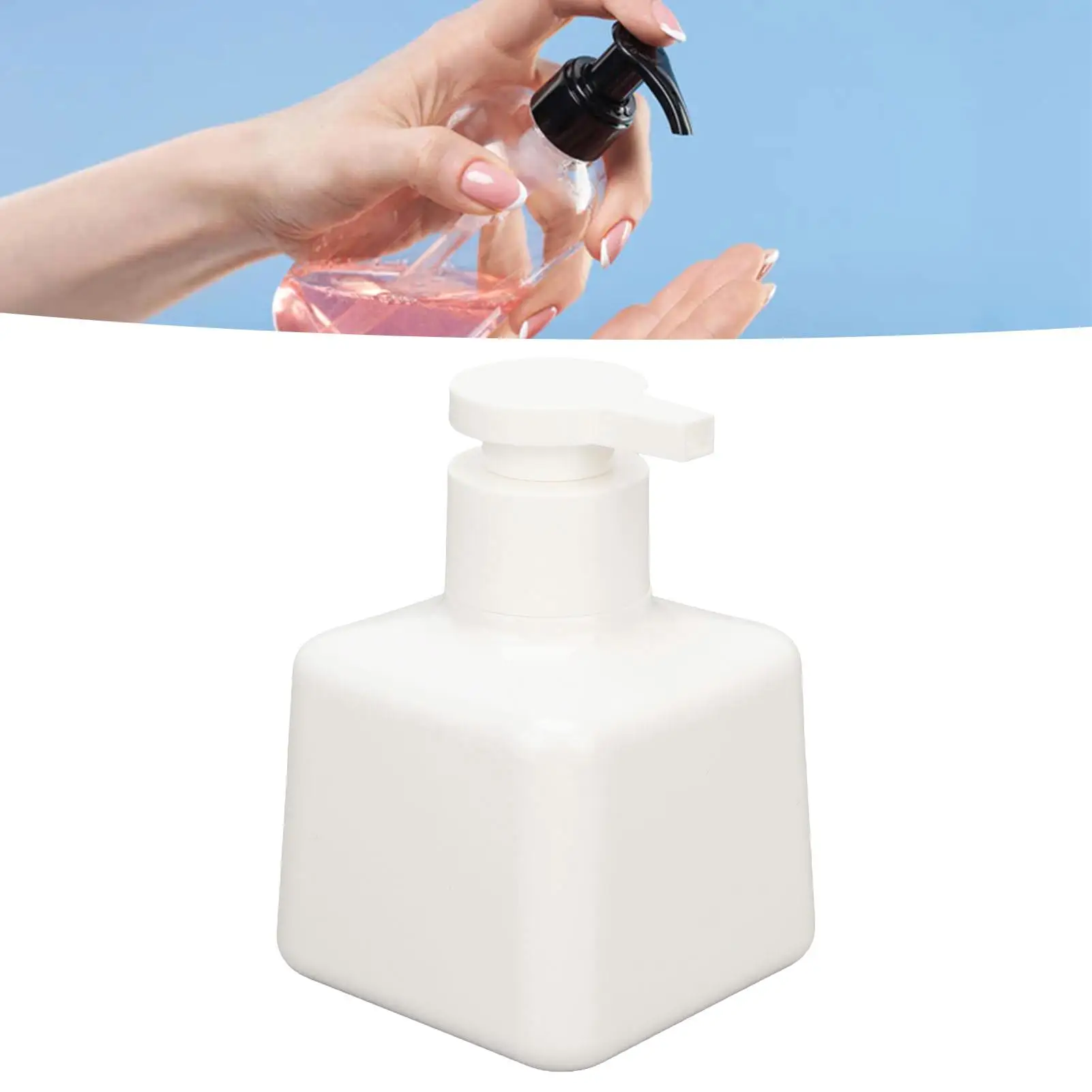 200ml Travel Pump Bottle Empty Cosmetic Container Refillable Lotion Dispenser