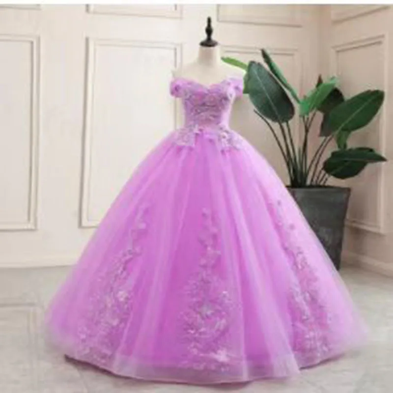 DSP Ball Gown V Neck Luxury Quinceanera Dresses 2024 vestido de 15 quinceañeras Appliques Prom Party Gown