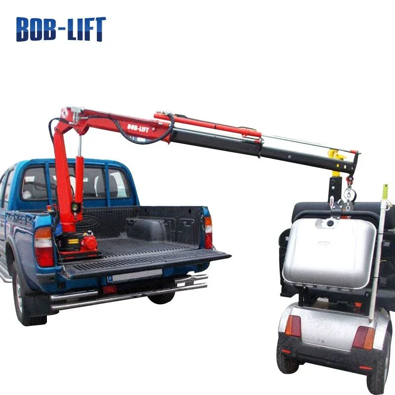 Small Crane for Pickup Truck with Cable Winch