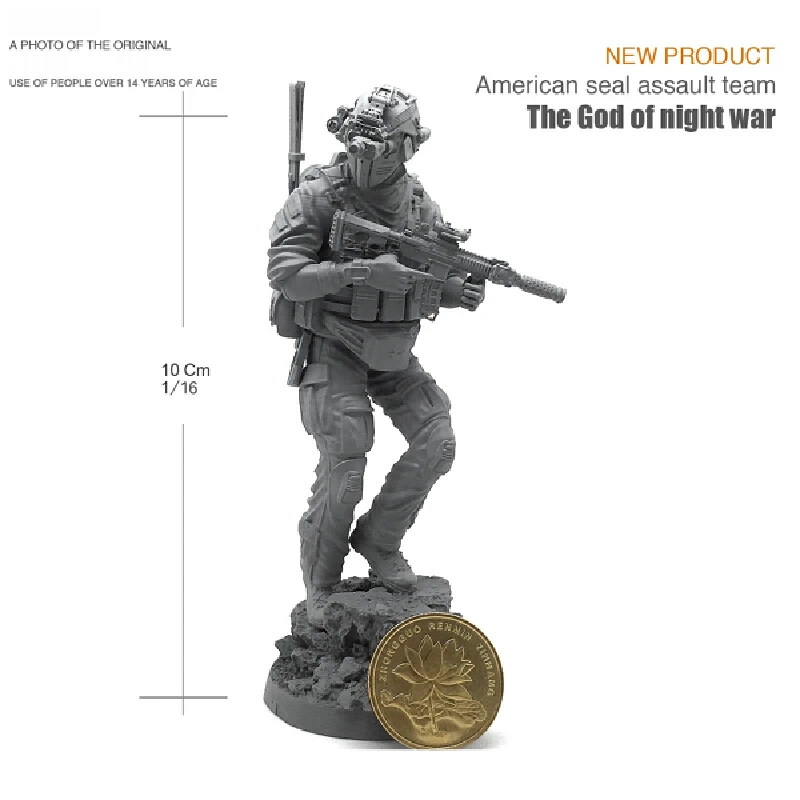 

1/18 Special Assault Team Resin Model Figure Gk Micro Miniature 3d Printed White Model Toy Unassembled And Unpainted Kit
