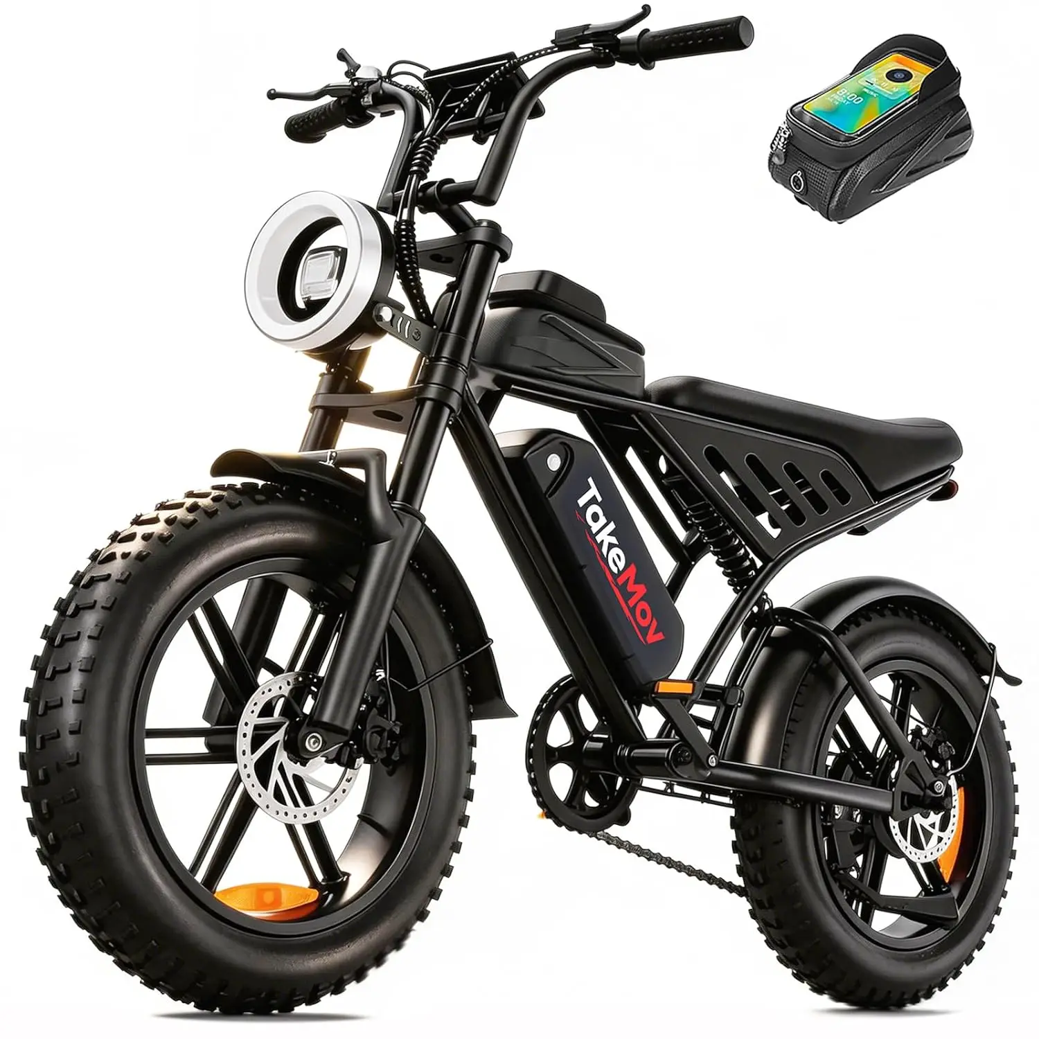 

Electric Bike for Adults, 1500/2000W Peak 33/40MPH E-Bike 60/80/160Miles with NFC & Password Unlock, 48V 15/25/50Ah, Custom