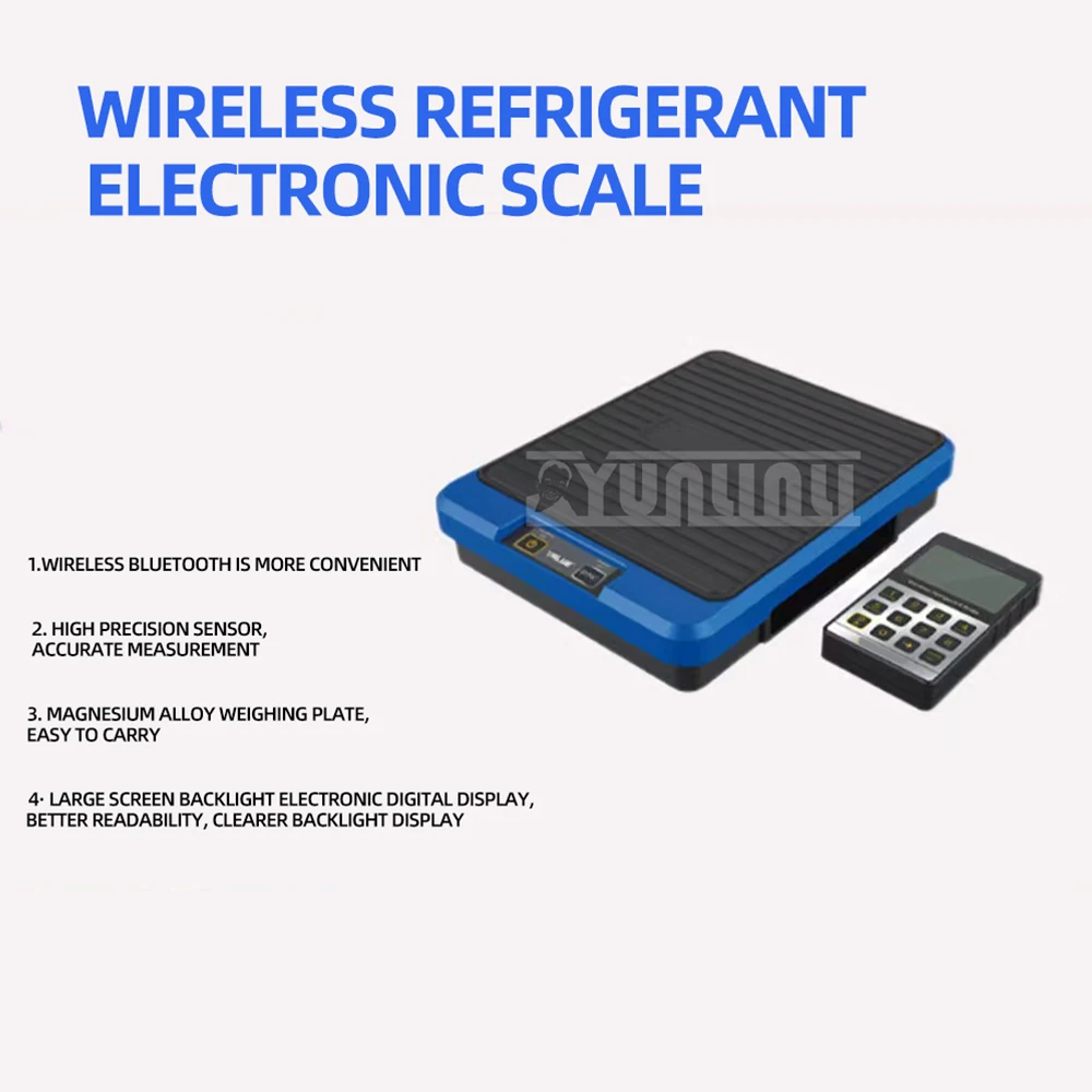 VRS-100i-01 Electronic Wireless Scale Refrigerant 0-100KG Bluetooth Connect Fluoride Scale Air Conditioning Refrigeration Rools