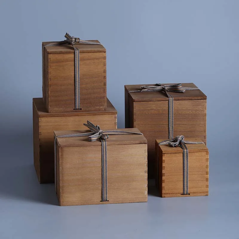 Wood Storage Box Jewelry Tea Collection