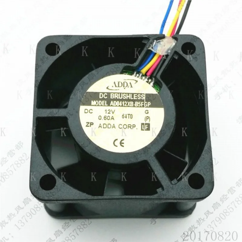 

C ДЛЯ ADDA AD0412XB-B5FGP 4028 DC12V 0,6A 4 см 4-проводной ШИМ большой вентилятор воздушного потока