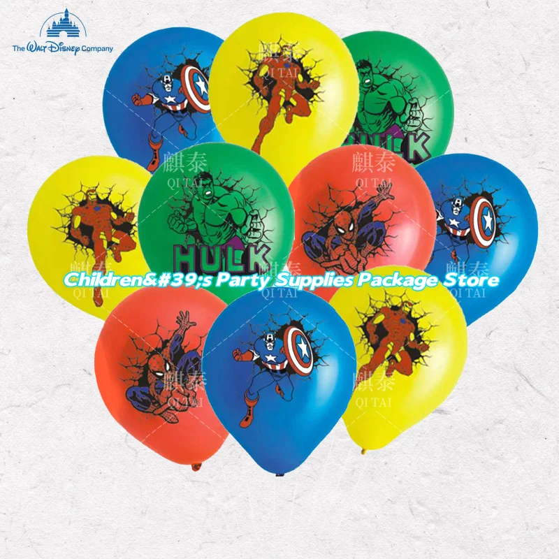 3/6/18 pièces 12 pouces dessin animé Avengers, ensemble de ballons en latex, Halloween, noël, hiver, anniversaire, baby shower, décorations de fête