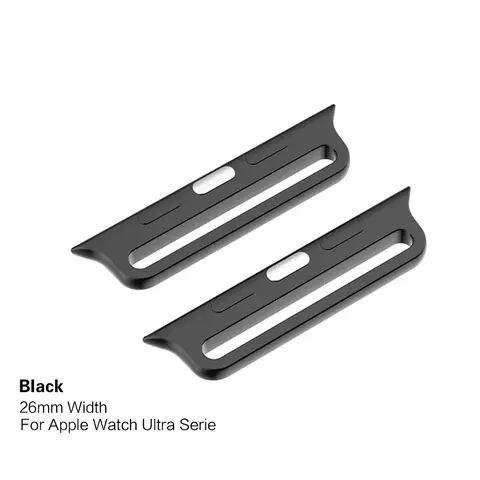 Apple Watch 밴드 용 1 쌍 씰 금속 커넥터 Ultra 49mm 38 40mm 41mm 42mm 44mm 45mm 시리즈 4 5 6 7 8 SE iWatch 스트랩 어댑터